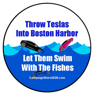 Boston Tesla Party Pin