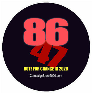 86/47 Vote For Change Pin