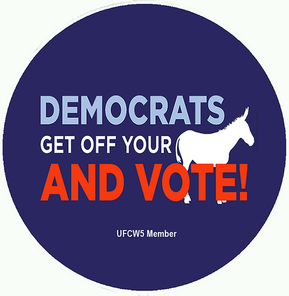 Get Off Your Donkey & Vote Pin