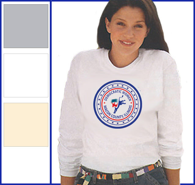 Buy ash Democratic Women of Macon County Long-Sleeve Tee