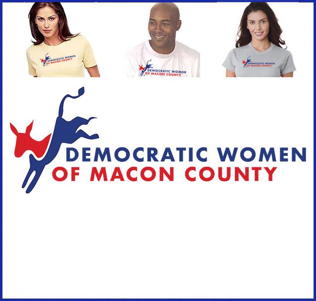 Buy ash Democratic Women of Macon County Logo Tee