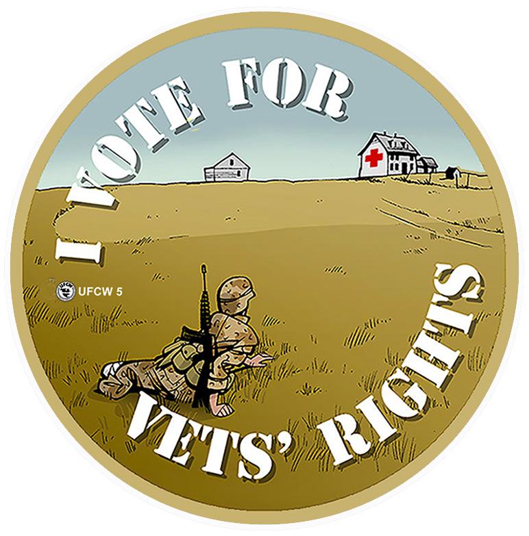 Buy ash Vote For Vets Rights Tee