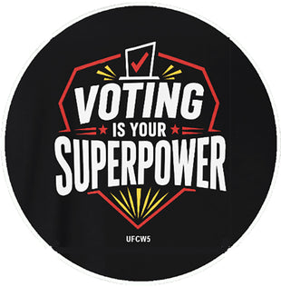 Voting Is Your Superpower Pin