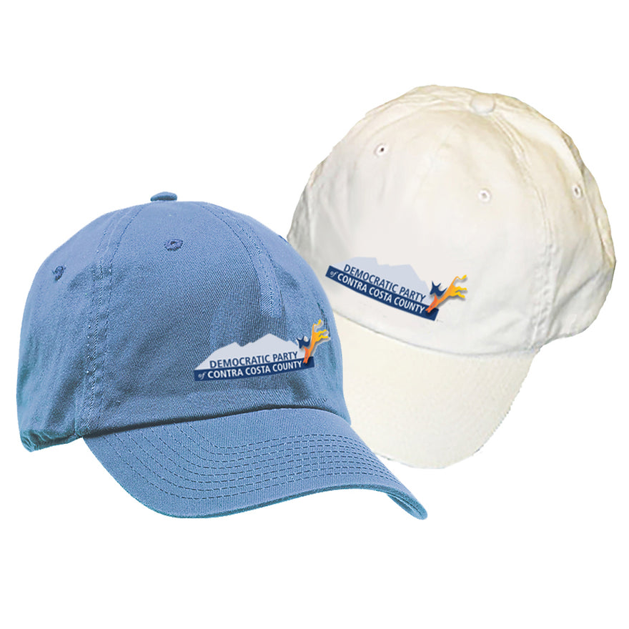 Buy blue Democratic Party of Contra Costa County Hat - Natural &amp; Blue