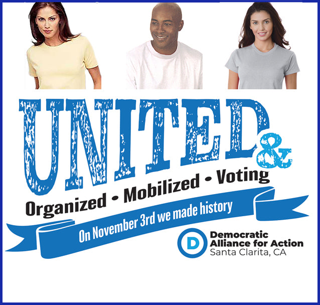 Buy ash United Organized Voted DAA Tee