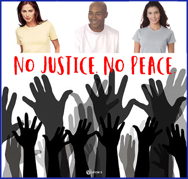 Buy ash No Justice No Peace Tee