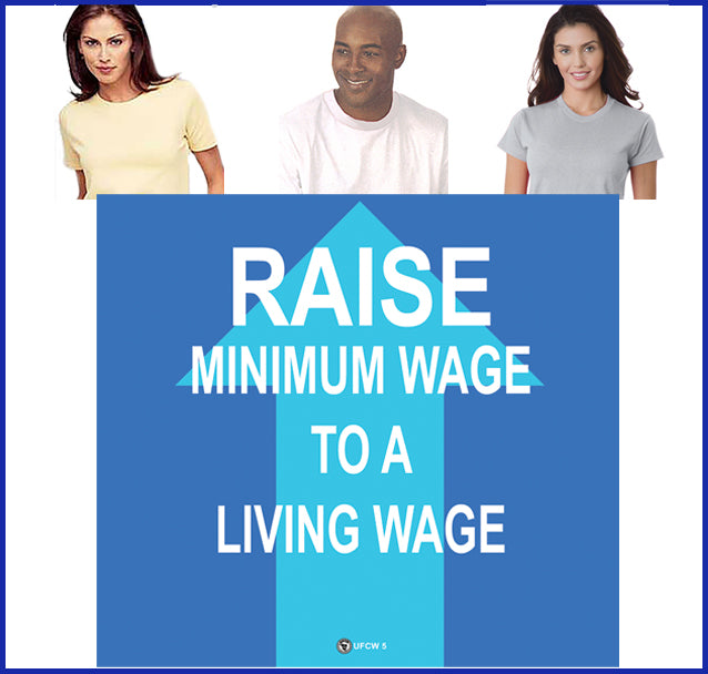 Buy ash Raise The Minimum Wage Tee