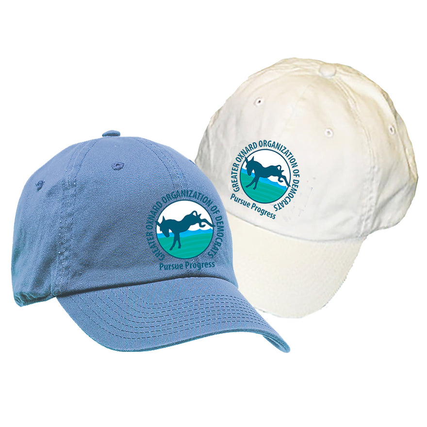 Buy blue Greater Oxnard Organization of Democrats Hat - Natural &amp; Blue