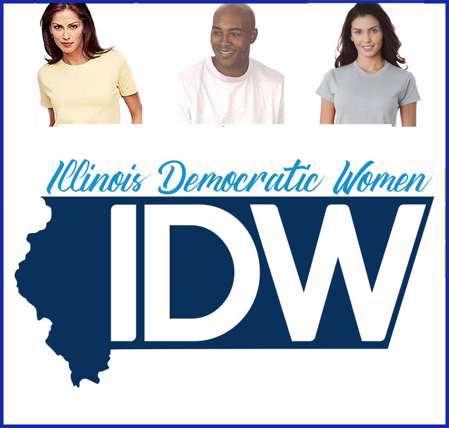 Buy ash Illinois Democratic Women Tee