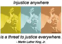 MLK Injustice A Threat Tee