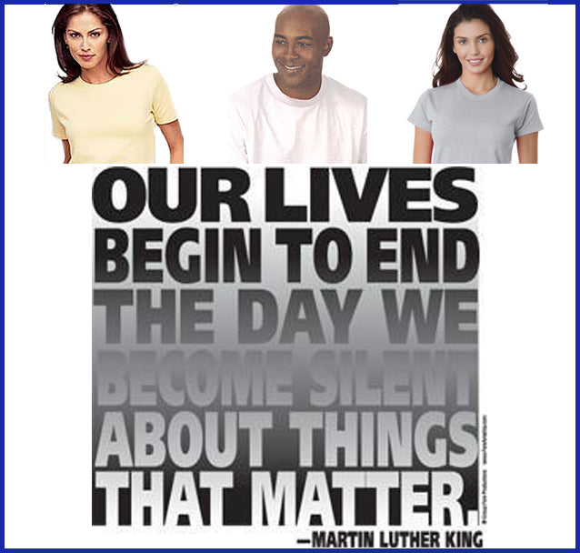 Buy ash Martin Luther King Speak Out Tee
