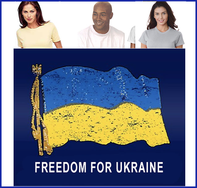 Buy ash Freedom for Ukraine Tee