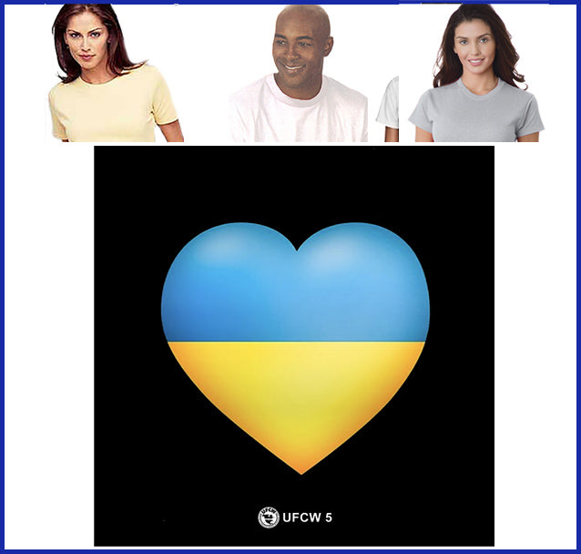 Buy ash I Stand With Ukraine Tee