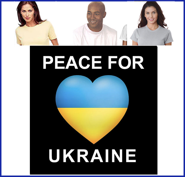 Buy ash Peace for Ukraine Tee